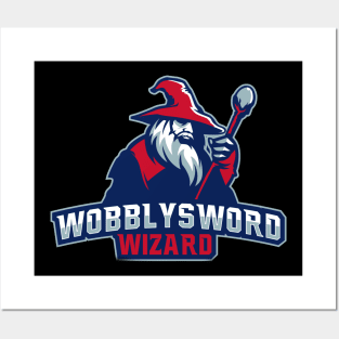 WobblySword Wizard Magic Badge Posters and Art